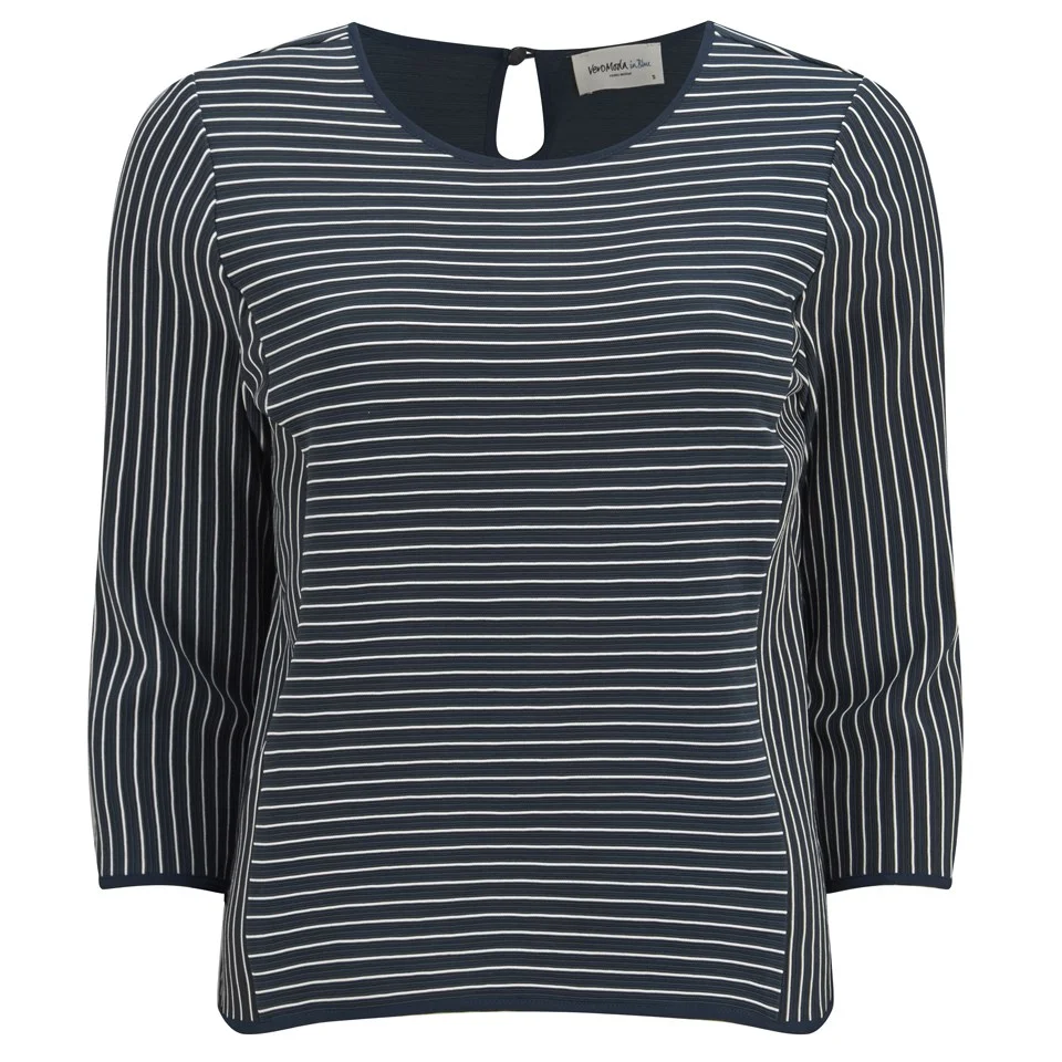 Vero Moda Women's Ingrid Nautical Top - Black Iris - UK 8 - Marineblau Bild 1