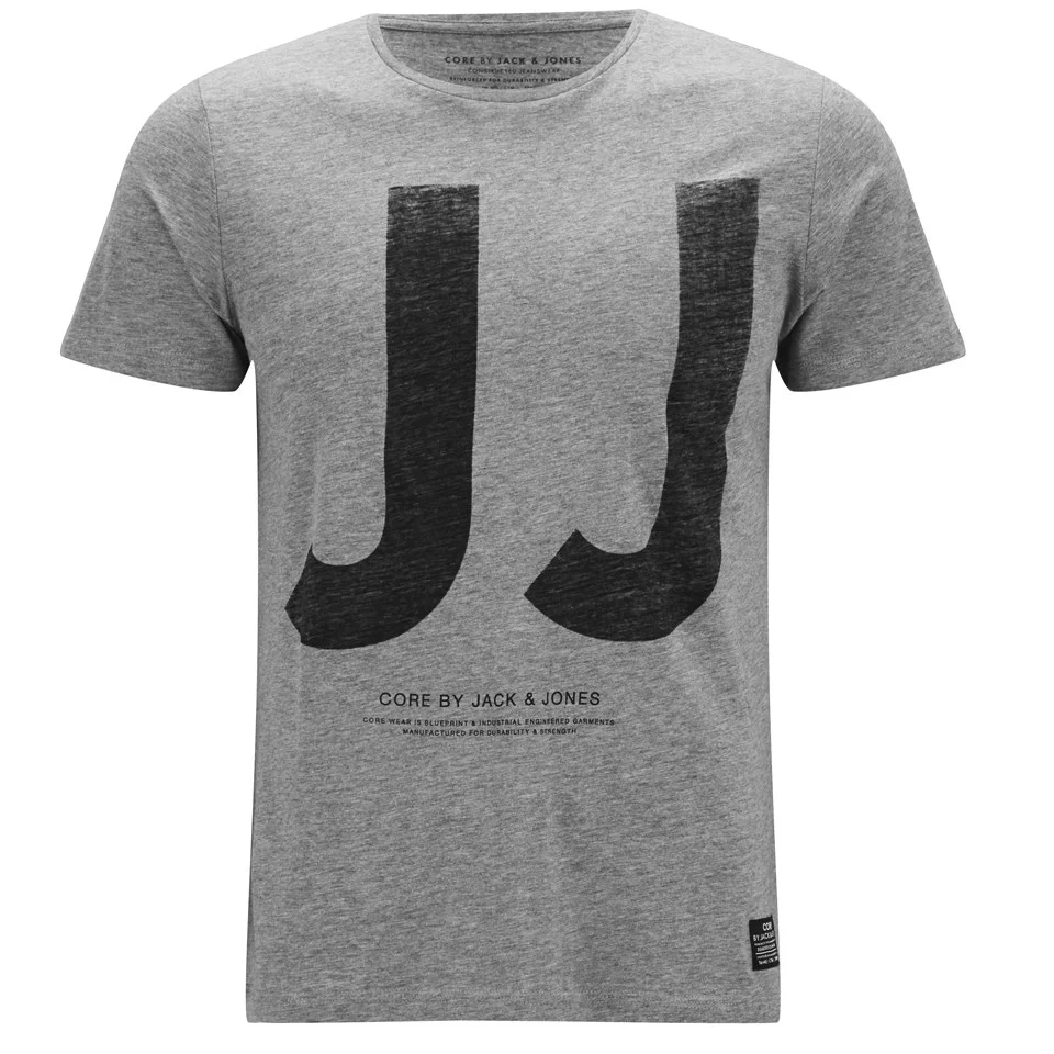 Jack & Jones Men's JJ Box T-Shirt - Grey Marl - S - Grau Bild 1