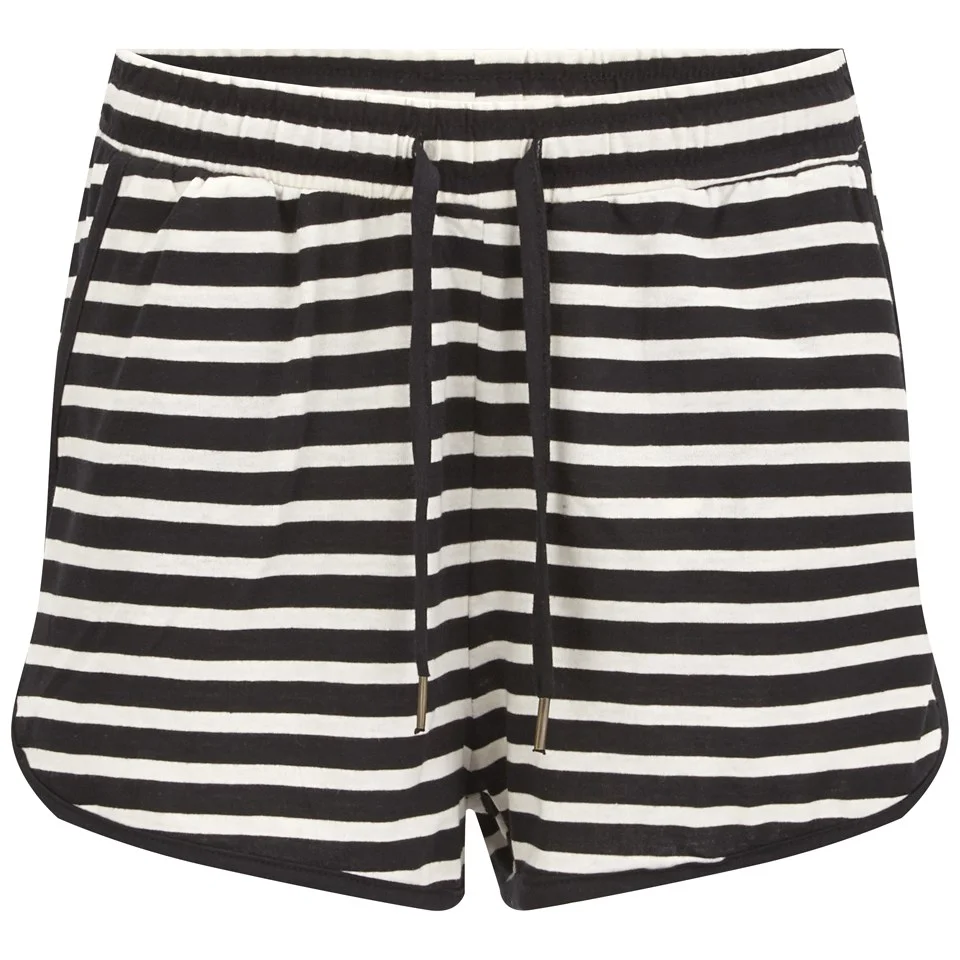 Vero Moda Women's Beaty Striped Shorts - Black - XS/UK 8 - Schwarz Bild 1