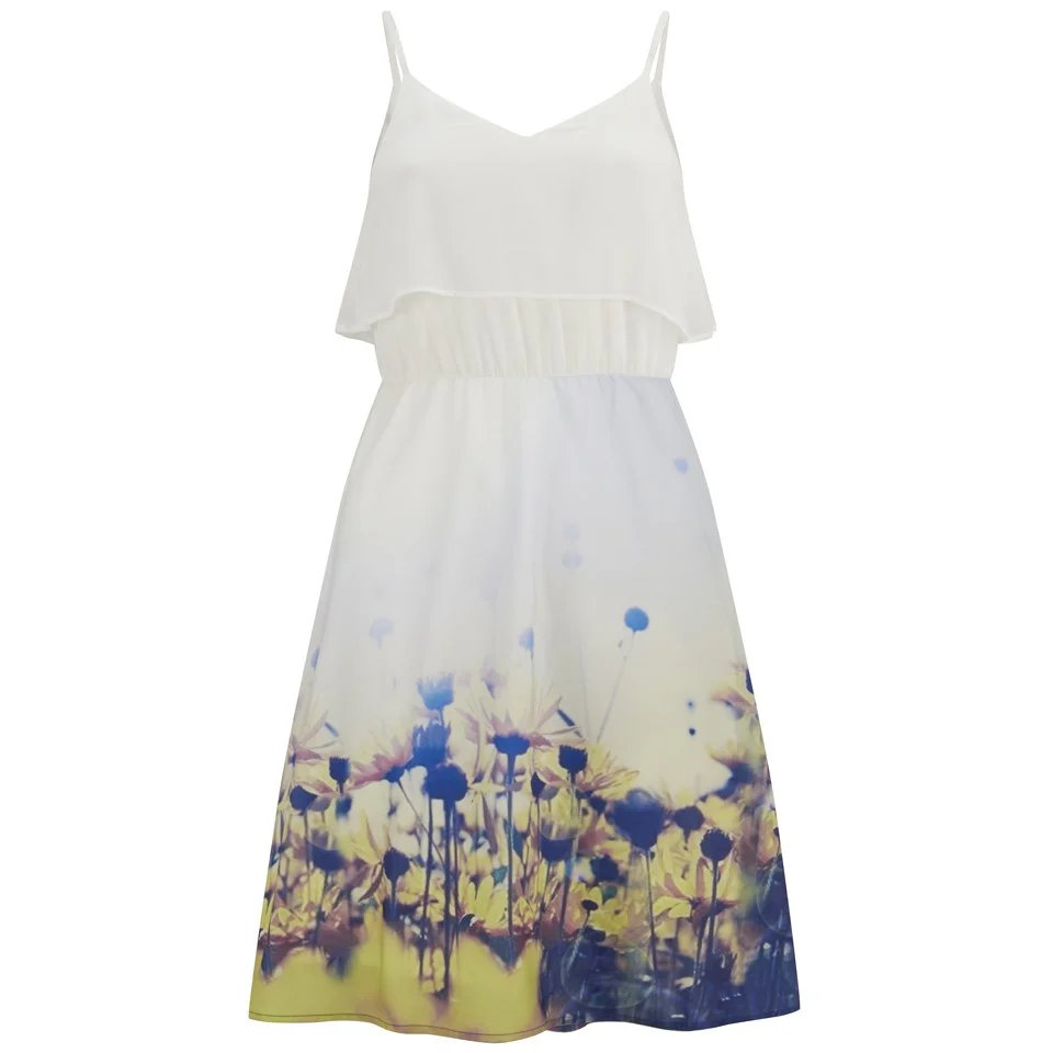 Vero Moda Women's Daisy Floral Dress - Yellow Daisy - XS/UK 8 - Bunt Bild 1