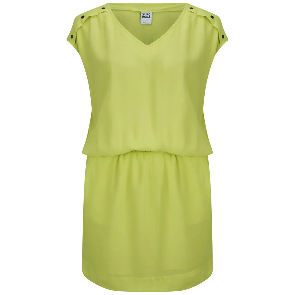 Vero Moda Women's Village Dress - Sunny Lime - XS/UK 8 - Grün Bild 1