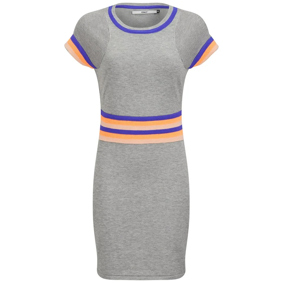 ONLY Women's Stanhope Sporty Shift Dress - Grey - XS/UK 6 - Grau Bild 1