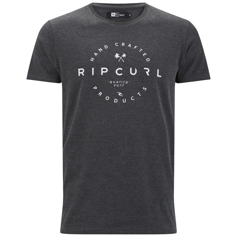 Rip Curl Men's Zinc Print Slim Fit T-Shirt - Black Marl - S - Schwarz Bild 1