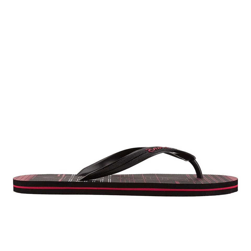Rip Curl Men's Space Jam EVA Flip Flops - Black/Red - UK 7 - Schwarz Bild 1