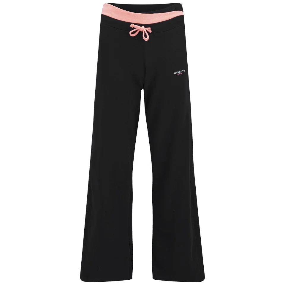 Gola Women's Monica Wide Leg Training Pants - Black/Coral - UK 8 - Schwarz Bild 1