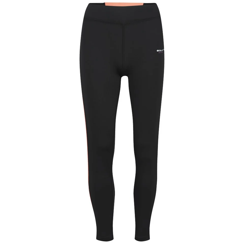 Gola Women's Selter Full Length Training Tights - Black/Coral - UK 8 - Schwarz Bild 1