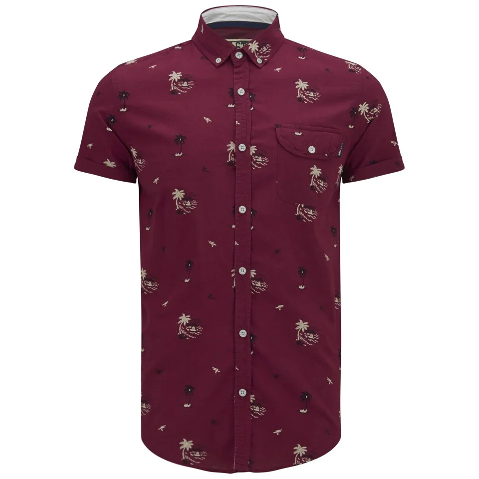 Soul Star Men's Ms Hula 9 Printed Shirt - Red - S - Rot Bild 1