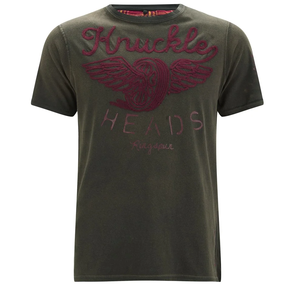 Ringspun Men's Header Knuckle Head Printed T-Shirt - Faded Black - S - Schwarz Bild 1
