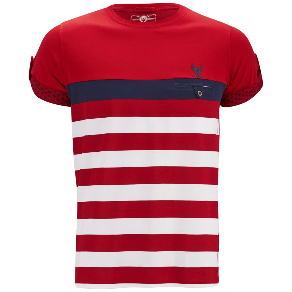 Ringspun Men's Finkle Stripe T-Shirt - Red - S Bild 1
