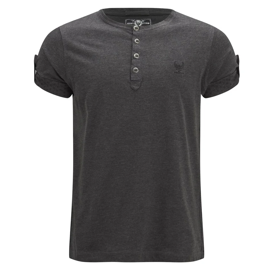 Ringspun Men's Pops Pin Sleeve T-Shirt - Black - S - Schwarz Bild 1