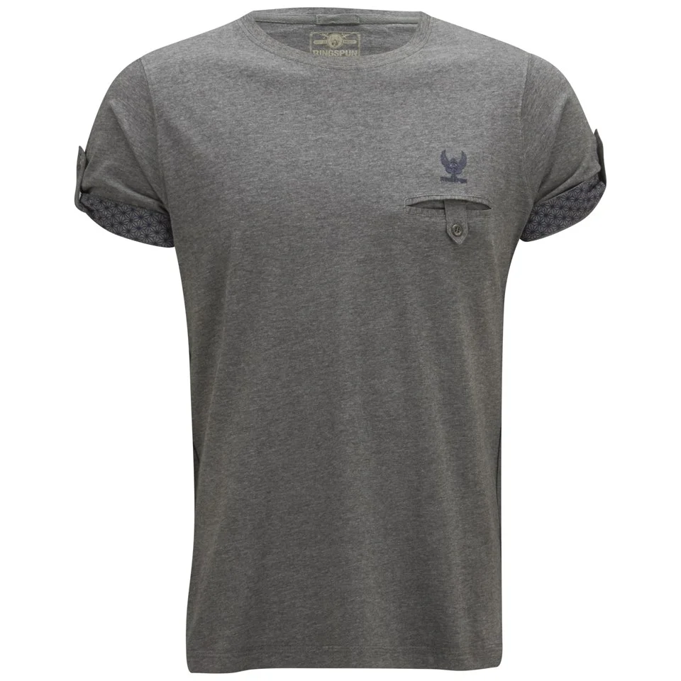 Ringspun Men's Herd T-Shirt - Grey Marl - S - Grau Bild 1
