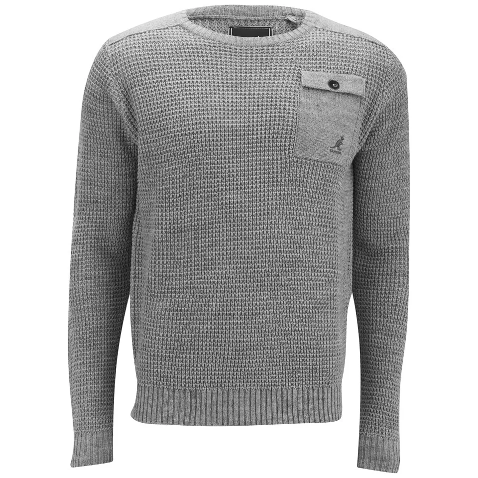 Kangol Men's Tenby Knitted Jumper - Grey Marl - S - Grau Bild 1