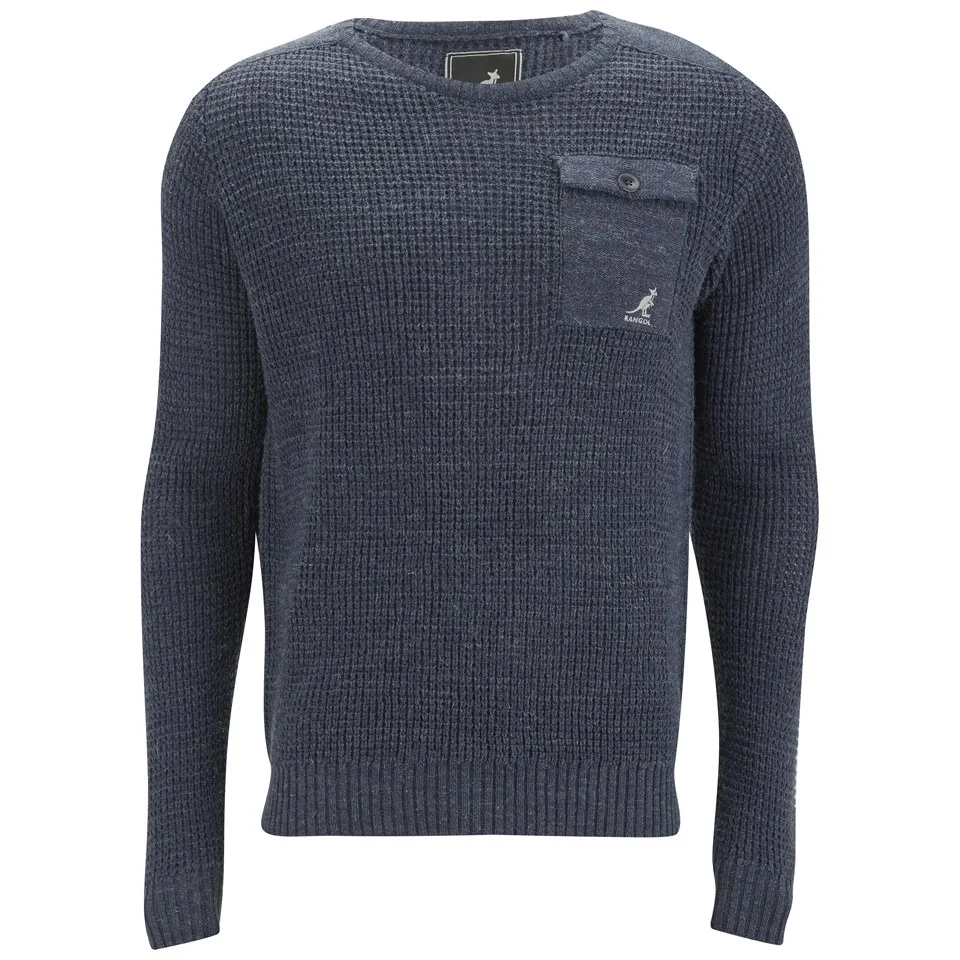 Kangol Men's Tenby Knitted Jumper - Airforce - S - Blau Bild 1