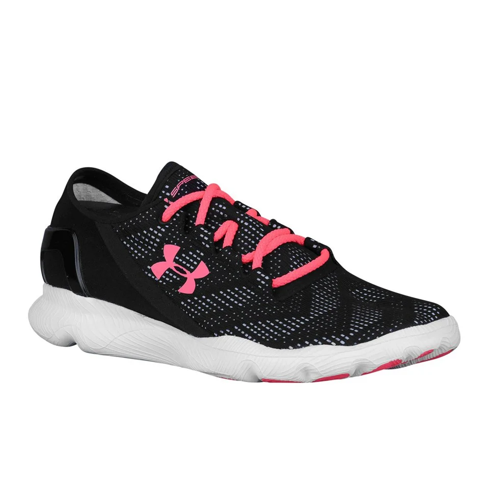 Under Armour Women's SpeedForm Apollo Vent Running Shoes - Black/White/Pink Shock - UK 4 - Black/White/Pink Bild 1