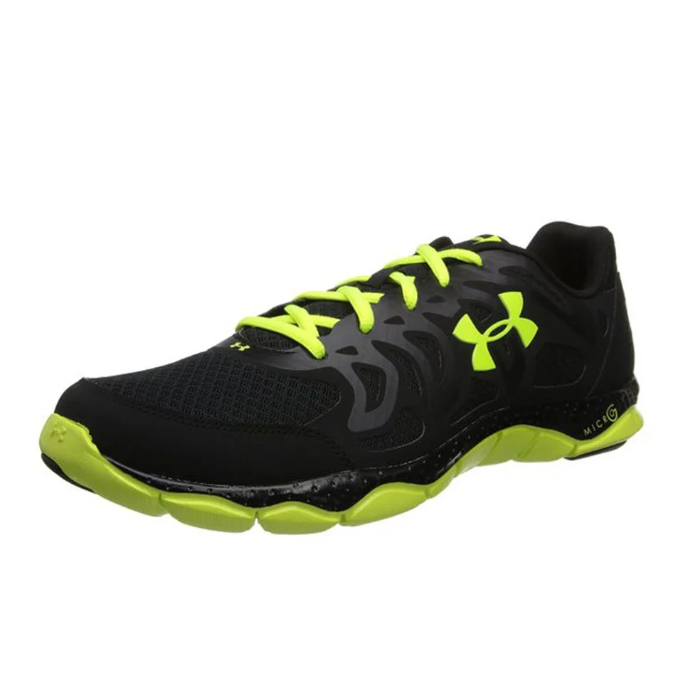 Under Armour Men's Micro G Strive V Training Shoes - Black/High-Vis Yellow - UK 6 - Black/Yellow Bild 1