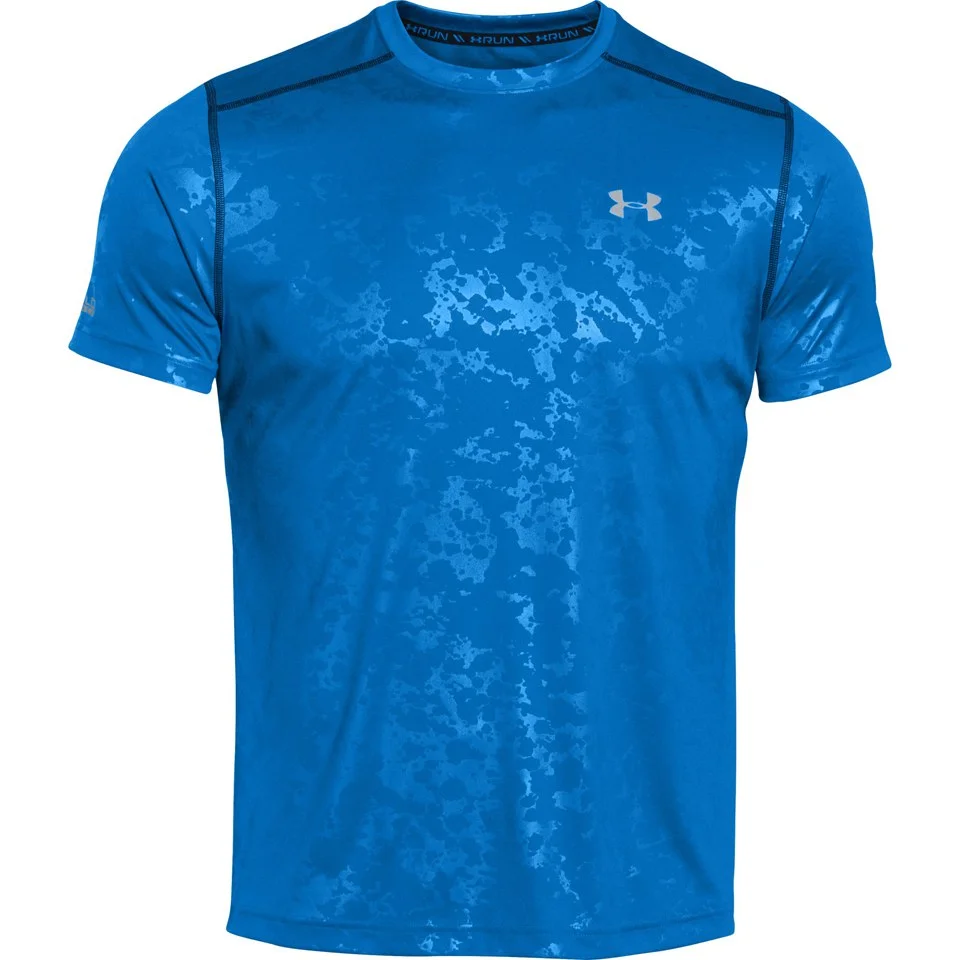 Under Armour Men's Coldblack Short Sleeve Running T-Shirt - Blue Jet/Reflective - S - Blau Bild 1