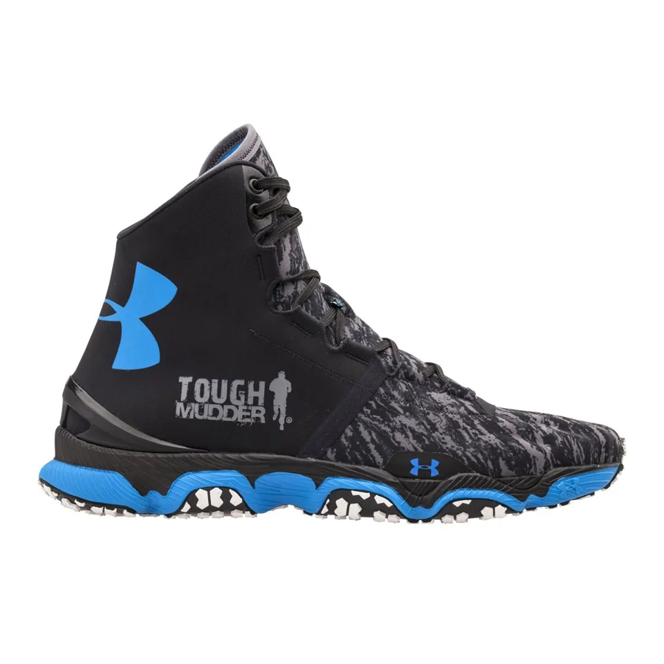 Under Armour Men's Speedform XC MID Running Shoes - Black/White/Blue Jet - UK 6 - Black/White/Blue Bild 1