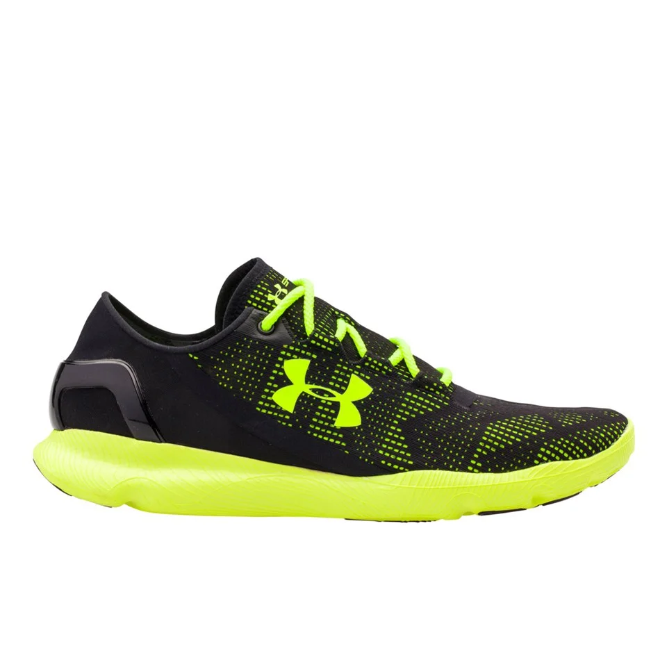 Under Armour Men's SpeedForm Apollo Vent Running Shoes - Black/High-Vis Yellow - UK 6 - Black/Yellow Bild 1