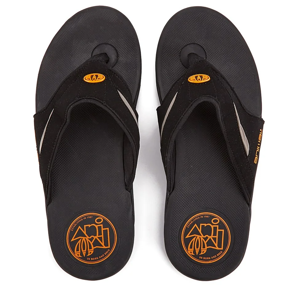 Animal Men's Fader Premium Flip Flops - Black - UK 7 - Schwarz Bild 1