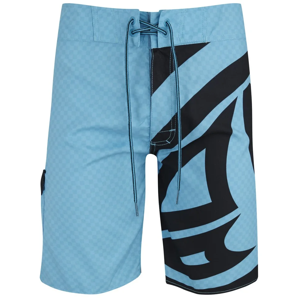 Animal Mens 20 Inch Blawa Fixed Waist Board Shorts - Hawaiian Blue - W28 - Blau Bild 1