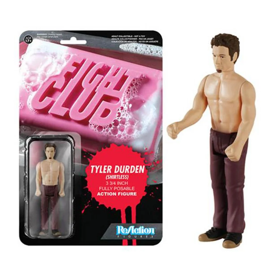 ReAction Fight Club Shirtless Tyler Durden 3 3/4 Inch Action Figure Bild 1