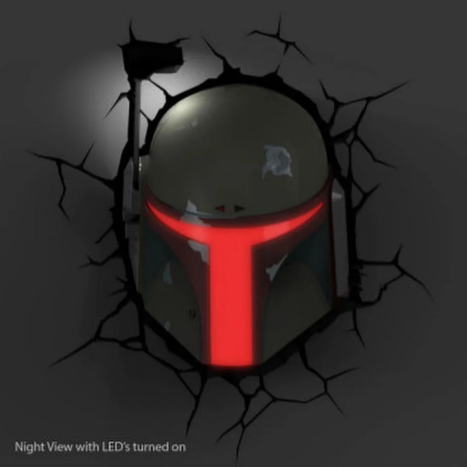 Star Wars Boba Fett 3D Wall Light Bild 1