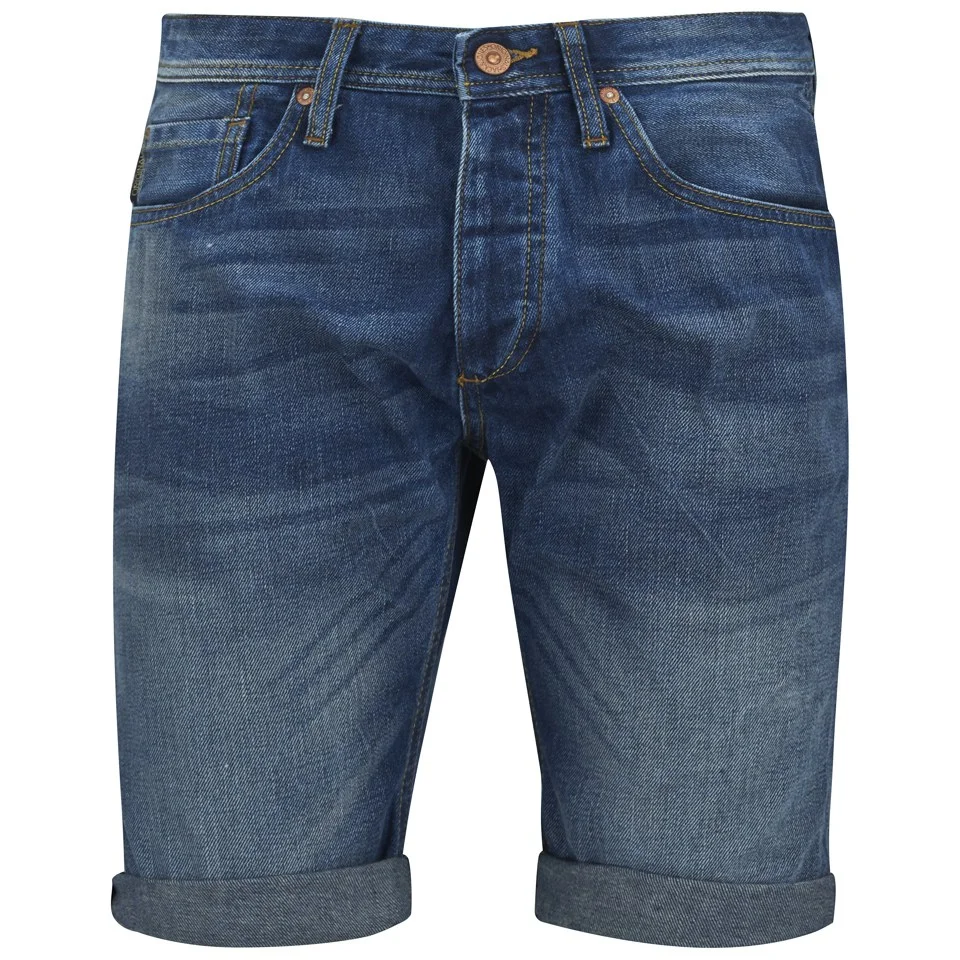 Jack & Jones Men's Rick Original Shorts - Mid Blue - S - Blau Bild 1