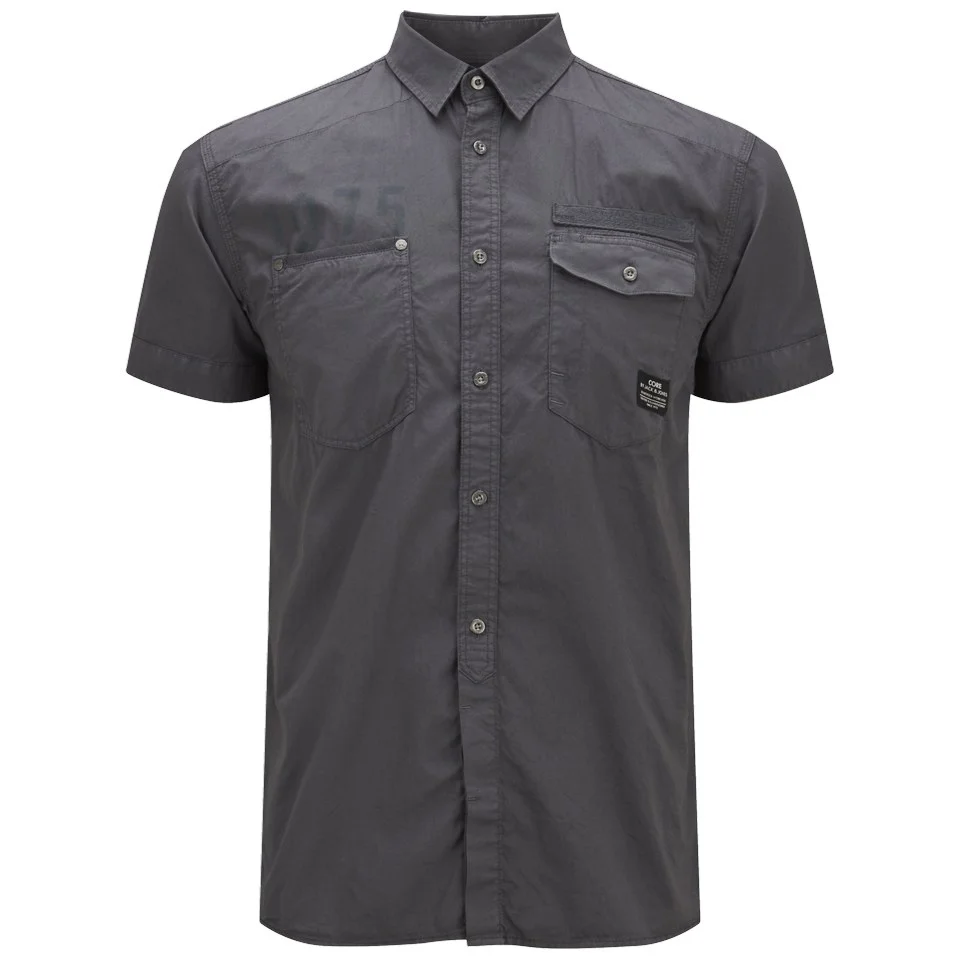 Jack & Jones Men's Short Sleeved Bade Shirt - Grey - S - Grau Bild 1