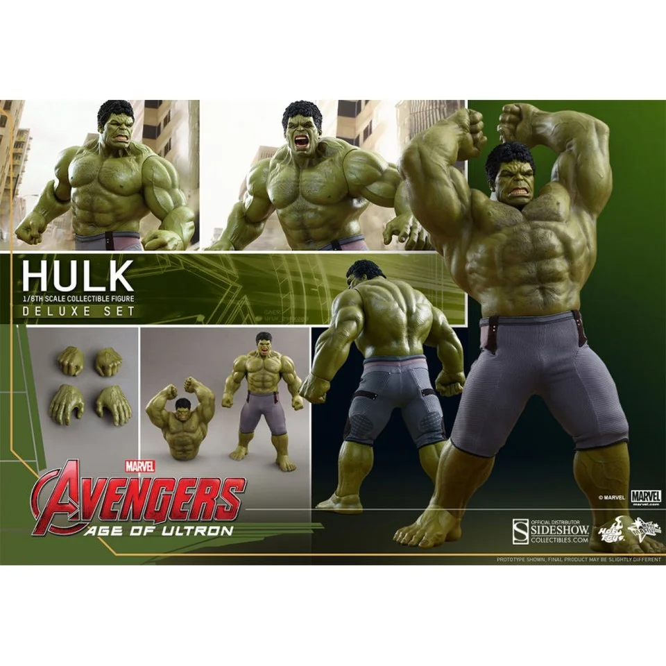 Hot Toys Marvel Avengers Age of Ultron Deluxe Hulk 1:6 Scale Figure Bild 1