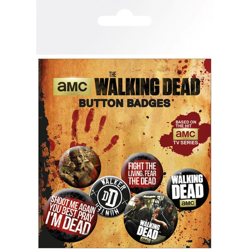 Button-Set mit Sprüchen aus The Walking Dead Bild 1