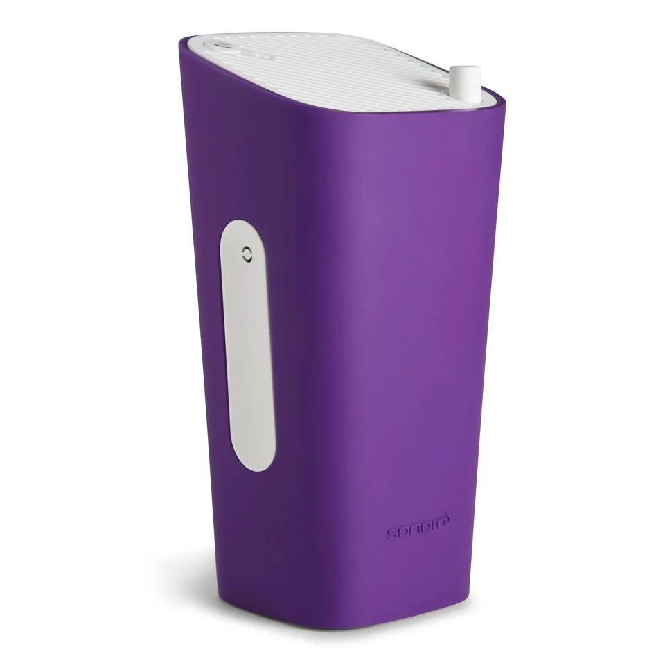 Sonoro Cubo Go New York Portable Bluetooth Speaker - White/Purple Bild 1