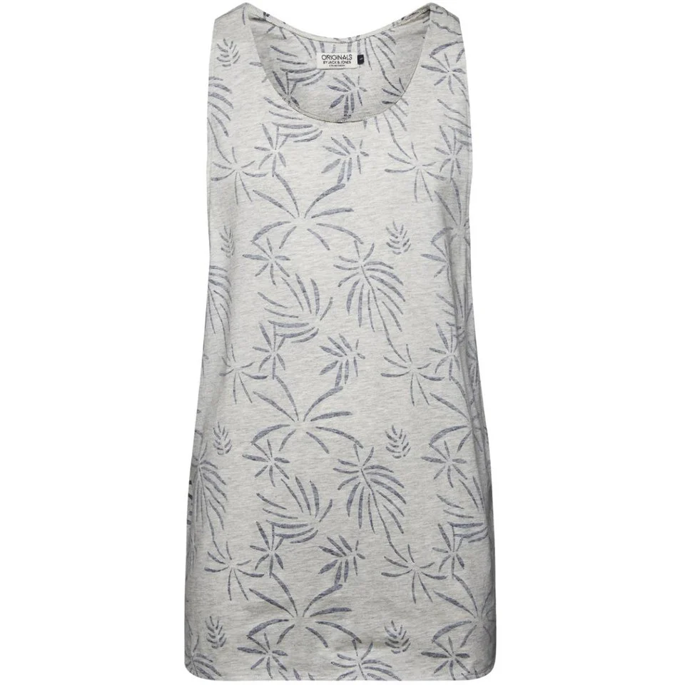 Jack & Jones Men's Originals Sand SL Tank Top - Treated White - S - Weiß Bild 1