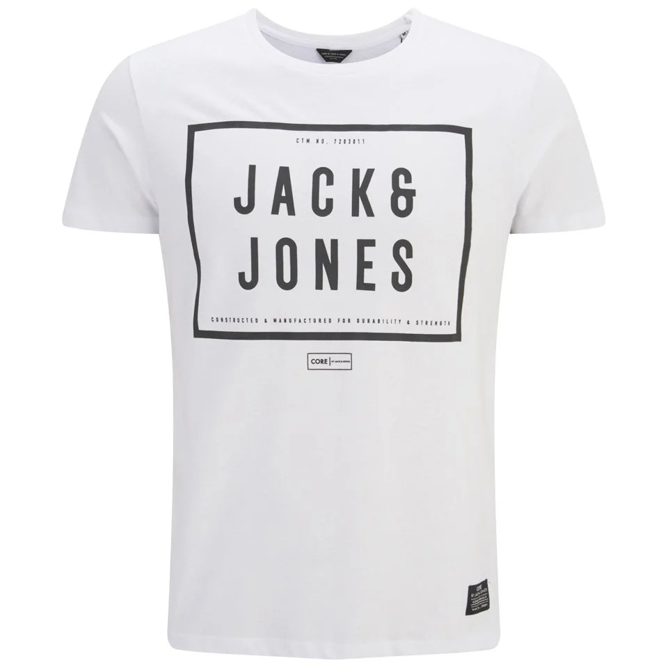 Jack & Jones Men's Core Fresh T-Shirt - White - S - Weiß Bild 1