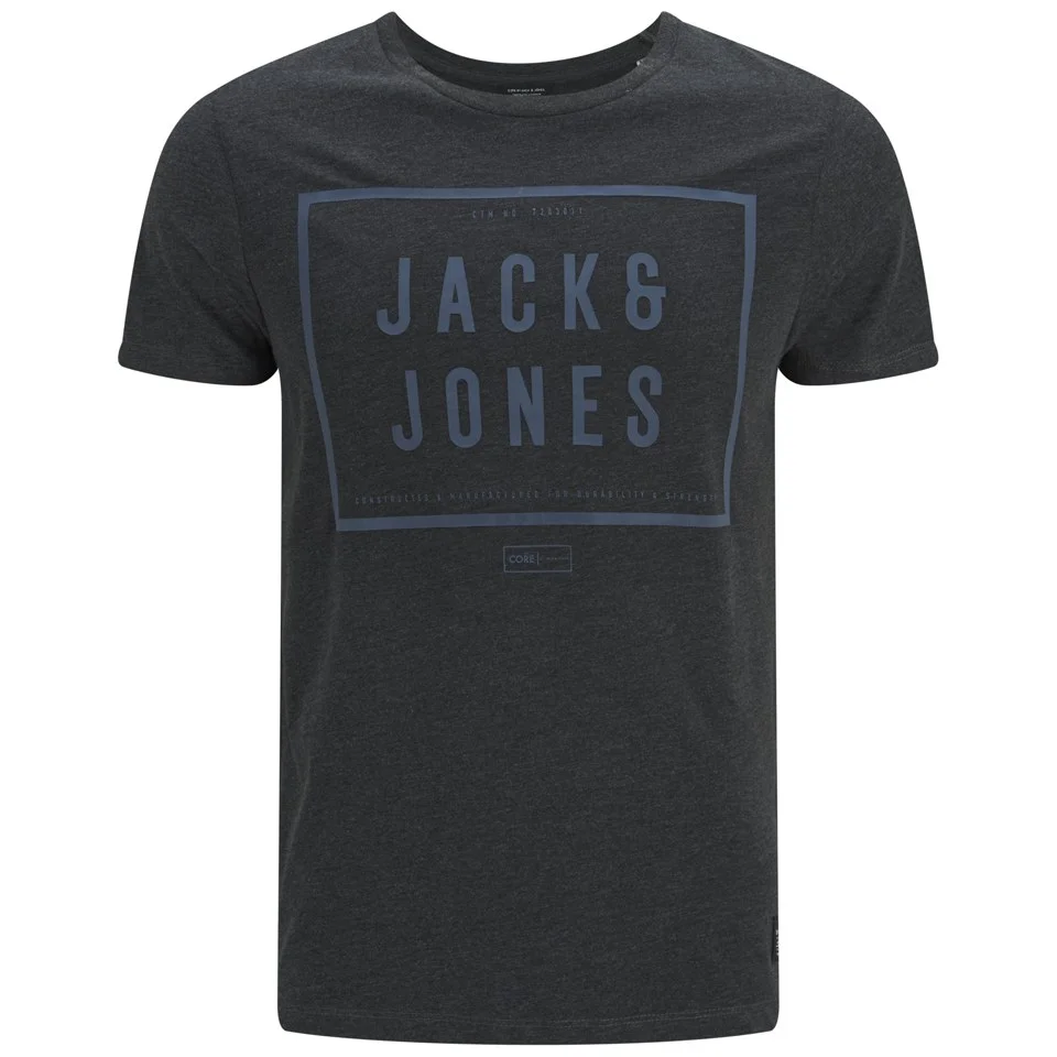 Jack & Jones Men's Core Fresh T-Shirt - Dark Grey - S - Grau Bild 1