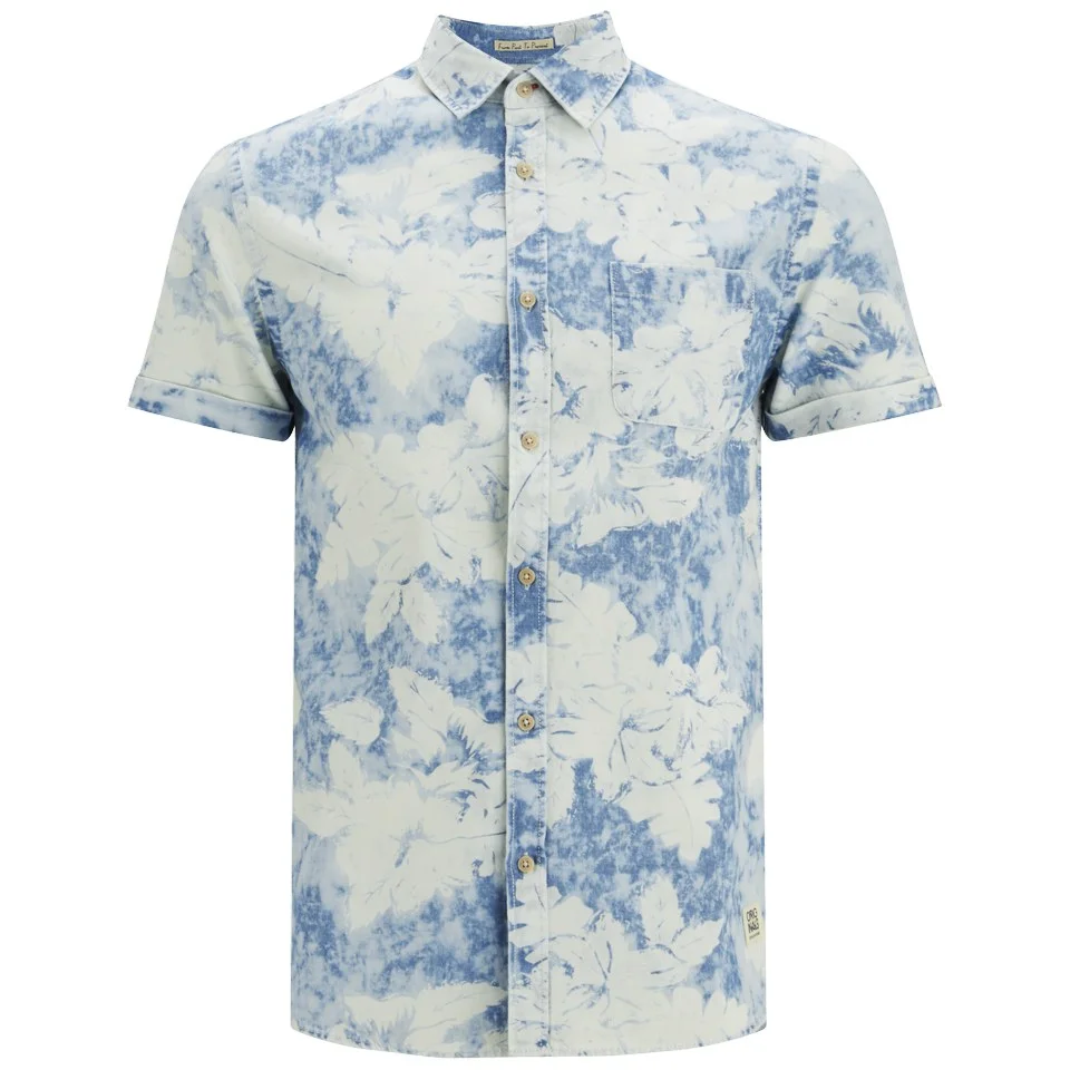 Jack & Jones Men's Originals Loud One Pocket Shirt - Light Blue Denim - S - Blau Bild 1