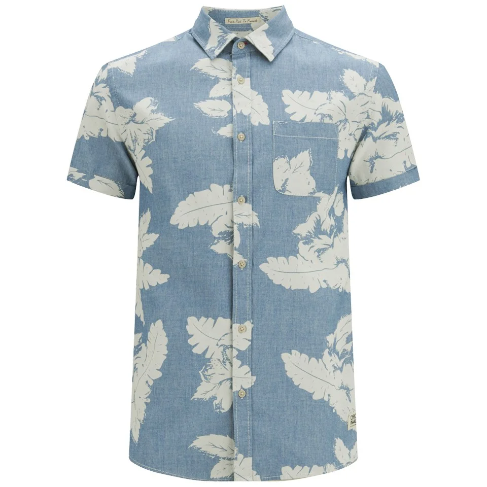 Jack & Jones Men's Originals Loud One Pocket Shirt - Dark Blue Denim - S - Blau Bild 1