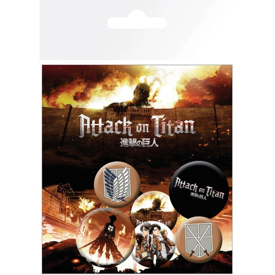 Attack on Titan Characters - Badge Pack Bild 1