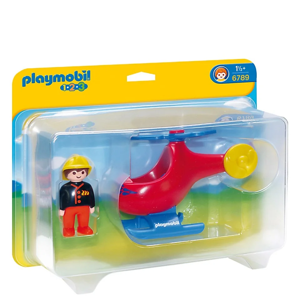 Playmobil 1.2.3 Fire Rescue Helicopter (6789) Bild 1