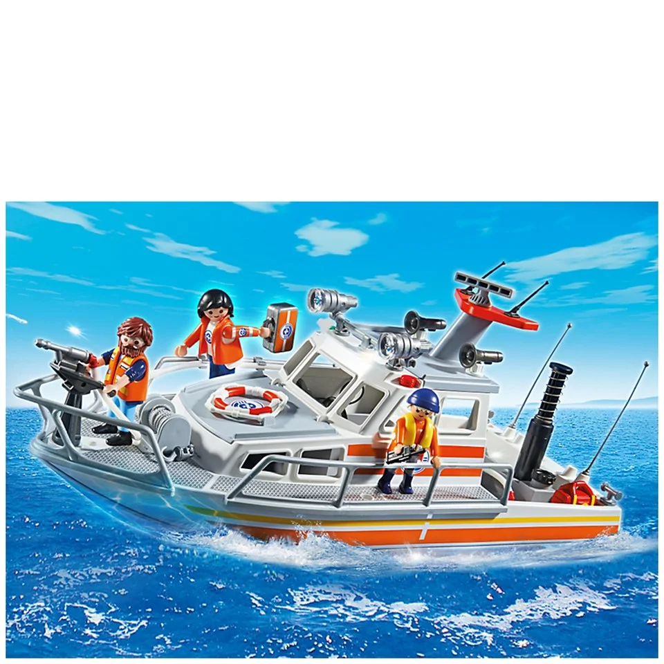 Playmobil Coast Guard Rescue Boat with Water Hose (5540) Bild 1