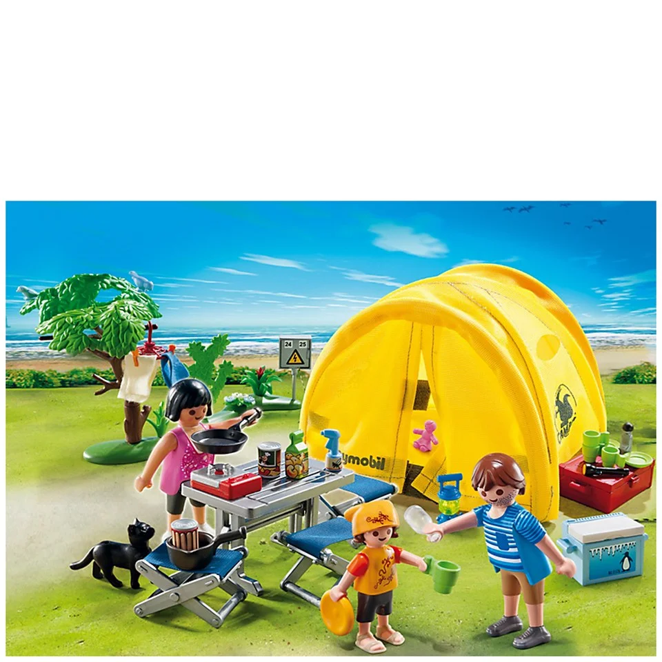 Playmobil Camping Family with Camping Tent (5435) Bild 1