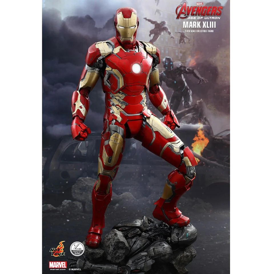 Hot Toys Marvel Age Of Ultron Iron Man Mark XLIII 1:4 Scale Figure Bild 1