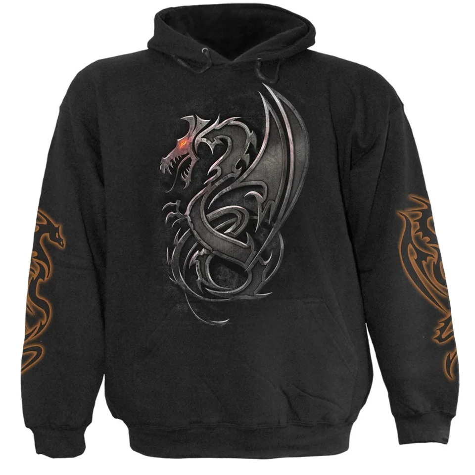 Spiral Men's DRAGON SLAYER Hoody - Black - L - Schwarz Bild 1