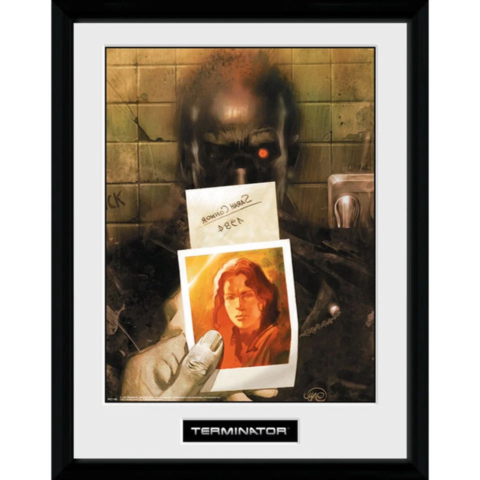 Terminator 2 Comic 1 - 16 Inch x 12 Inch Framed Photographic Bild 1