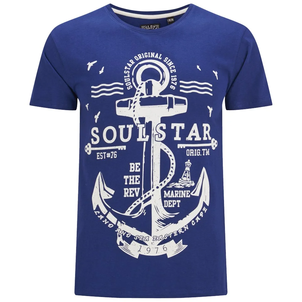 Soul Star Men's Webster T-Shirt - Royal Mel - S - Blau Bild 1