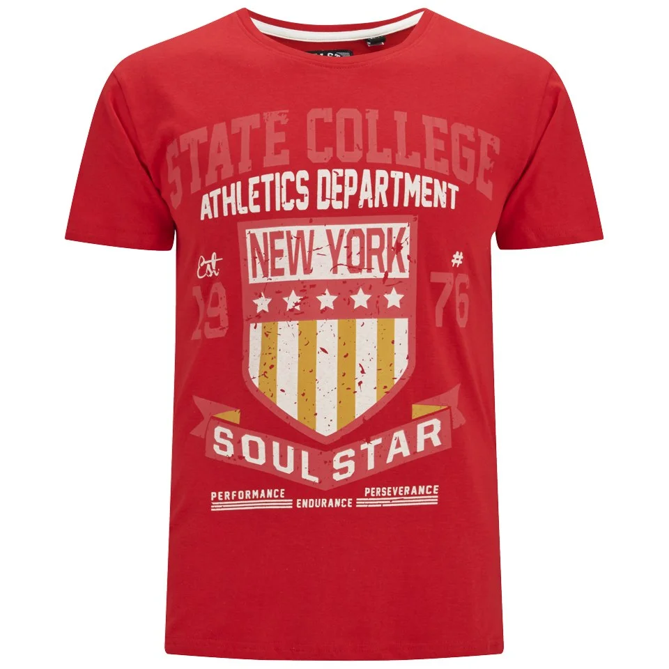 Soul Star Men's Falgone T-Shirt - Red - S - Rot Bild 1