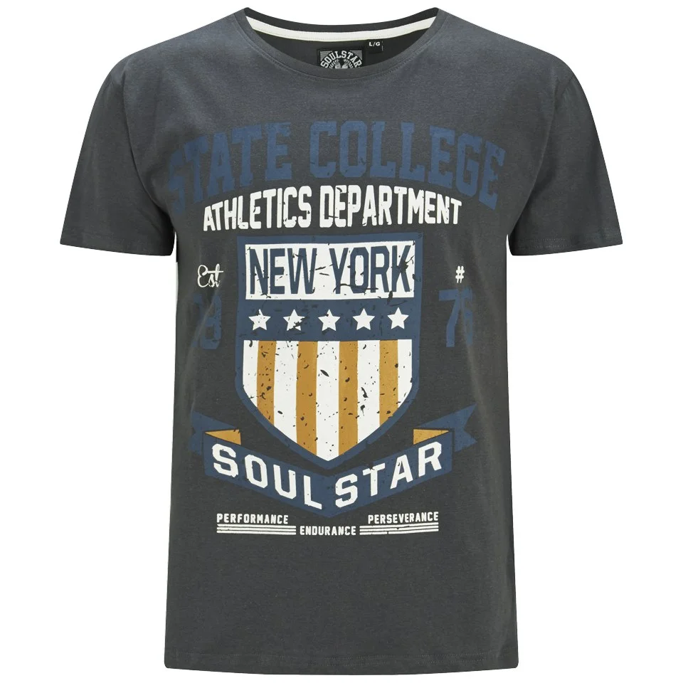 Soul Star Men's Falgone T-Shirt - Charcoal - S - Grau Bild 1