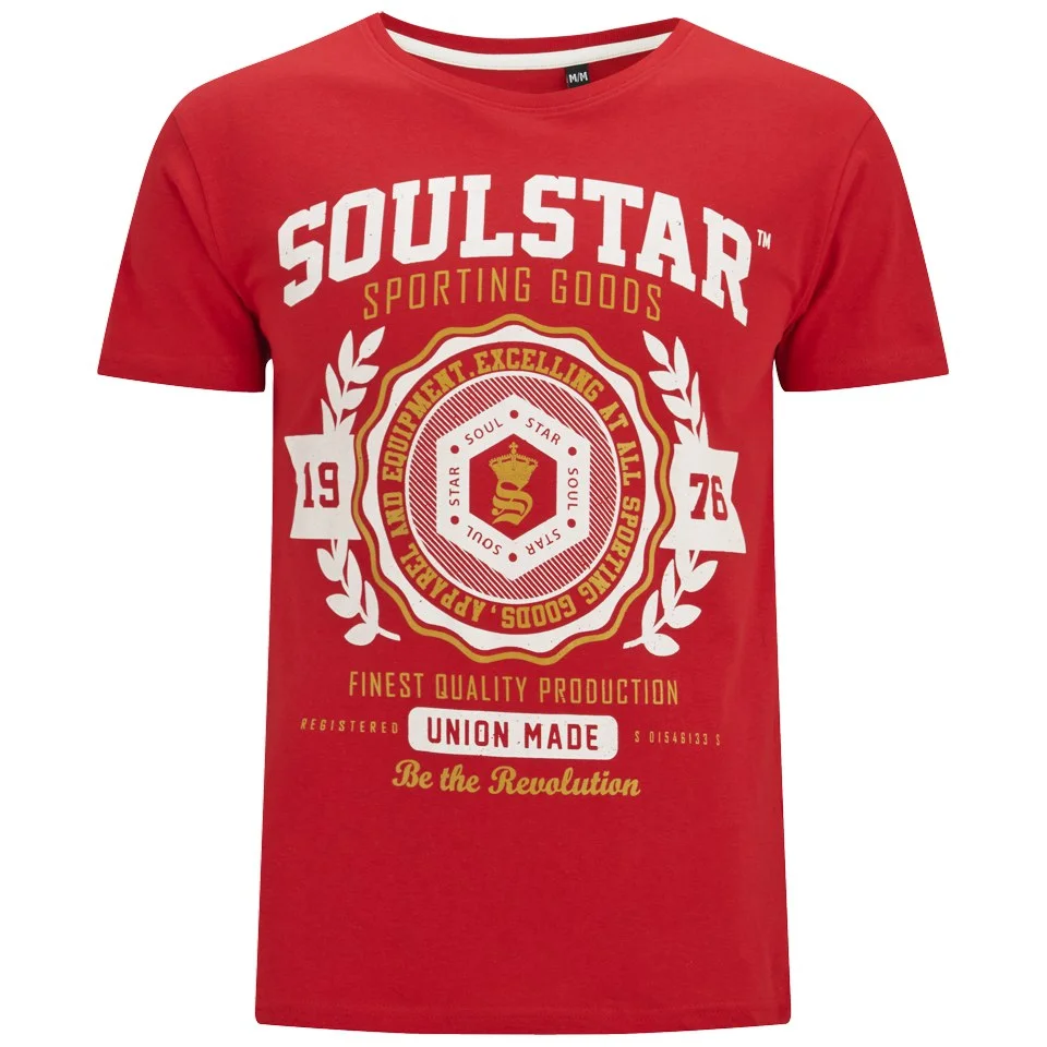 Soul Star Men's Tippolio T-Shirt - Deep Red - S - Rot Bild 1