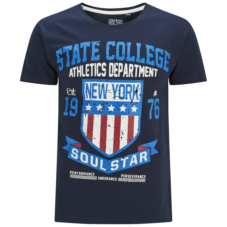 Soul Star Men's Falgone T-Shirt - Navy - S - Blau Bild 1
