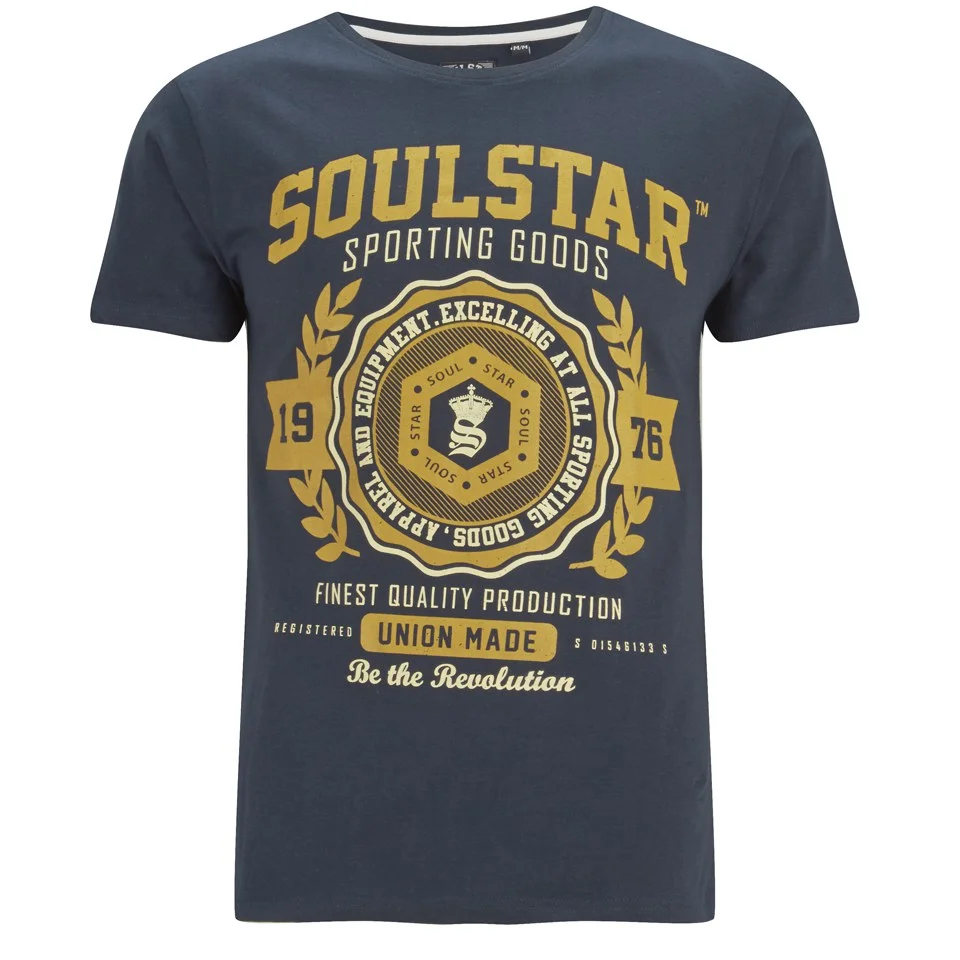 Soul Star Men's Tippolio T-Shirt - Navy - S - Blau Bild 1