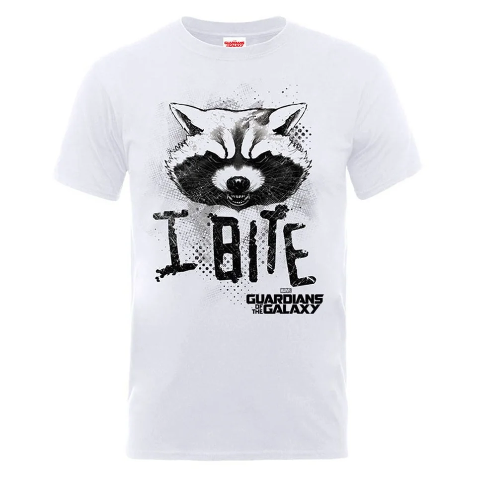 Marvel Guardians of the Galaxy Men's I Bite T-Shirt - White - S - Weiß Bild 1